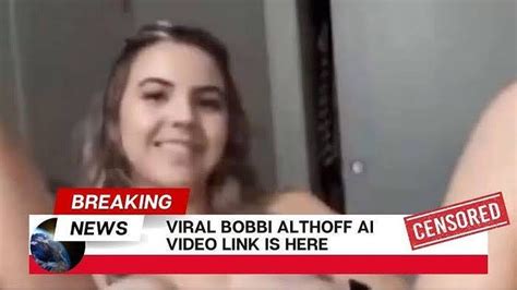 leaked bobbi althoff|Bobbi Althoff Leaked Video